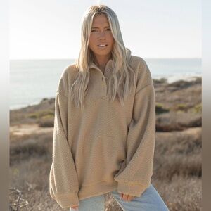 Solai the Label Tan Teddy Jacket